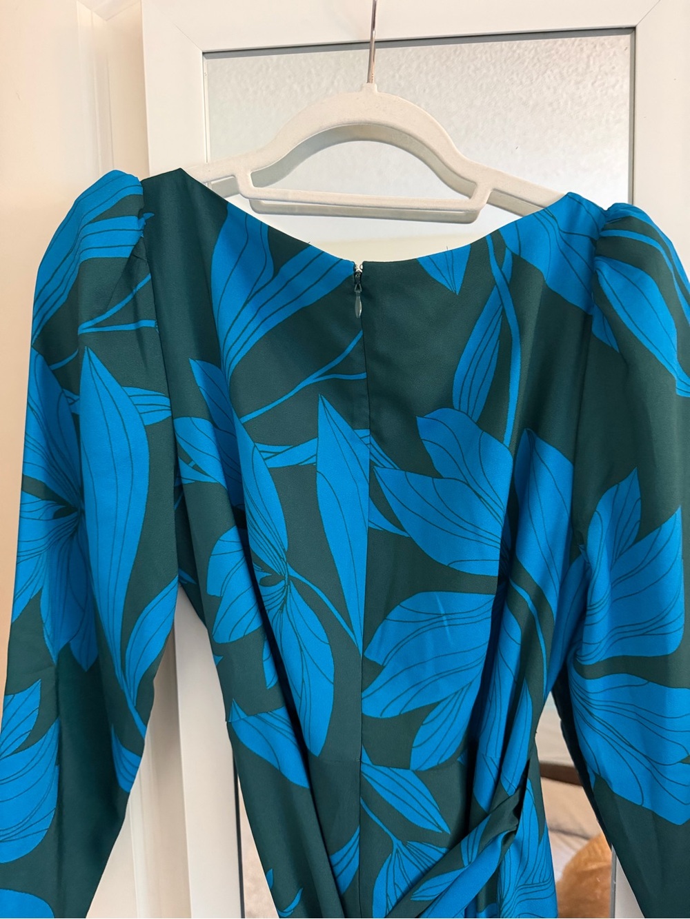 Ann Taylor Long-Sleeve Wrap Midi Dress nwt - Picture 6 of 8